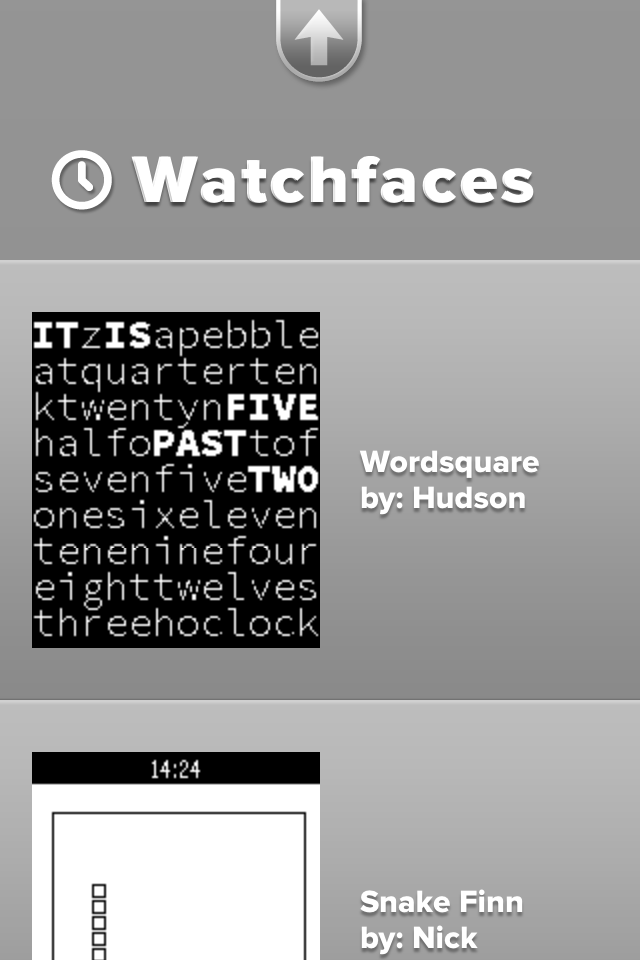 Pebble's Watchfaces
